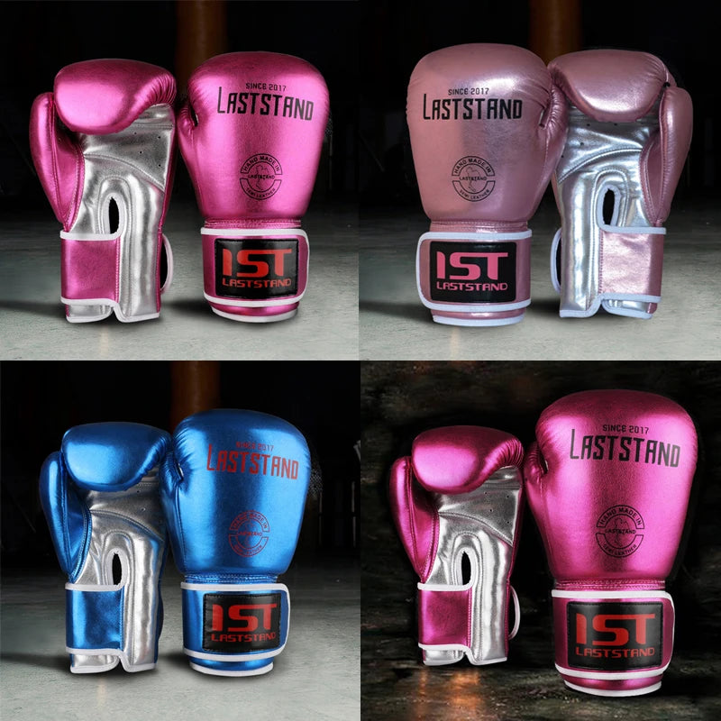 LASTSTAND-guantes de boxeo para hombre y mujer, manoplas de cuero de microfibra para entrenamiento en gimnasio, Equipo de Boxeo, venta al por mayor, 8-12 OZ
