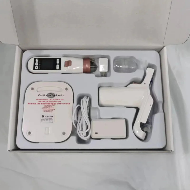 Pistola de Mesoterapia Compatible con Agujas Desechables, Inyector Hydra Portátil para Dispositivos de Belleza y Cuidado de la Piel EZ / Demasha