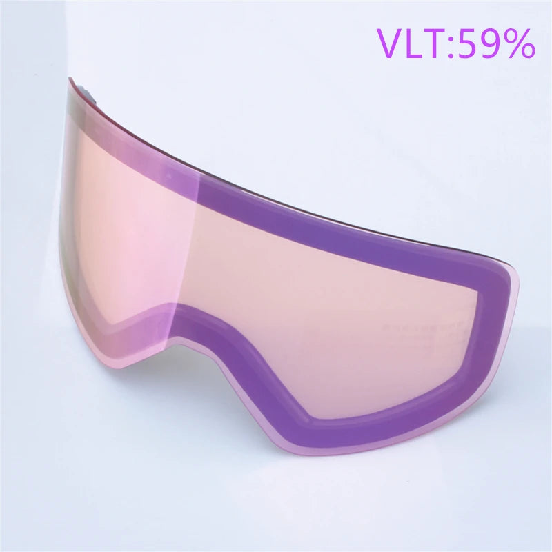 Gafas de esquí con lente magnética de doble capa, gafas de esquí antivaho UV400 para Snowboard, gafas de esquí para hombres y mujeres