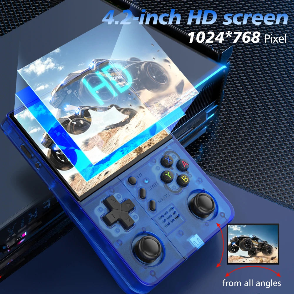 BOYHOM R 40XX Pro Max Retro Games Console 4.2 inch IPS Screen 4000mAh Portable Handheld Console Built-in Wi-Fi R0XXPRO Kid Gift