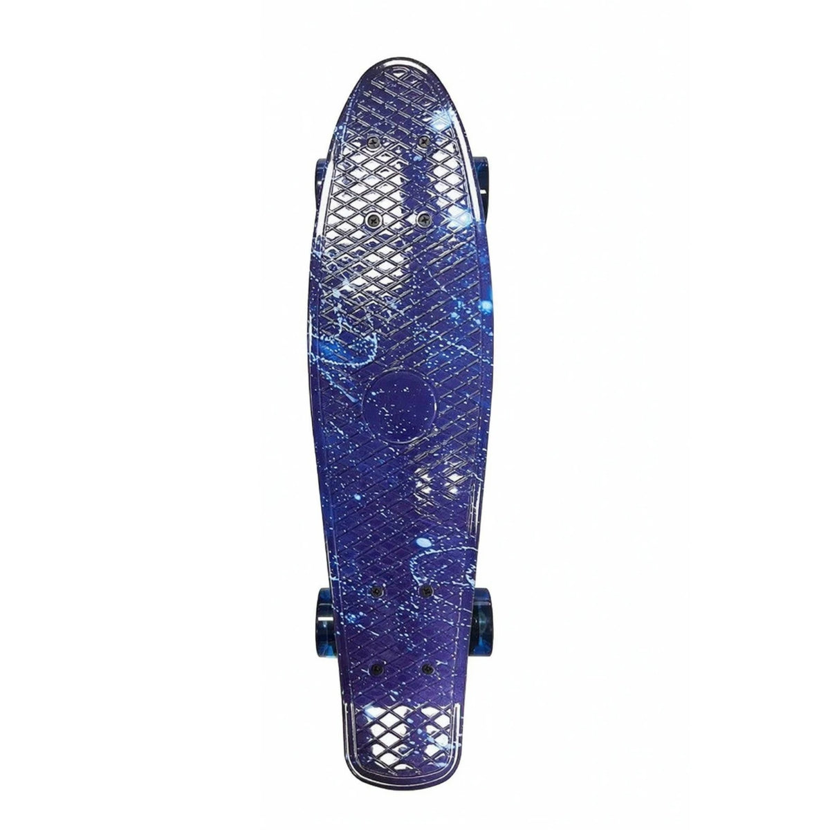Mini patineta de 22 pulgadas, ligera, con forma acuática, plataforma de plástico PP, ideal para principiantes.