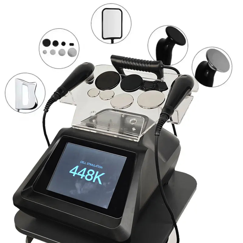 Máquina de Terapia TECAR Indiba 448kHz, Fasciotomo CET RET, Fisioterapia, Pérdida de Grasa, Masaje, Radiofrecuencia, Alivio del Dolor, Máquina para SPA
