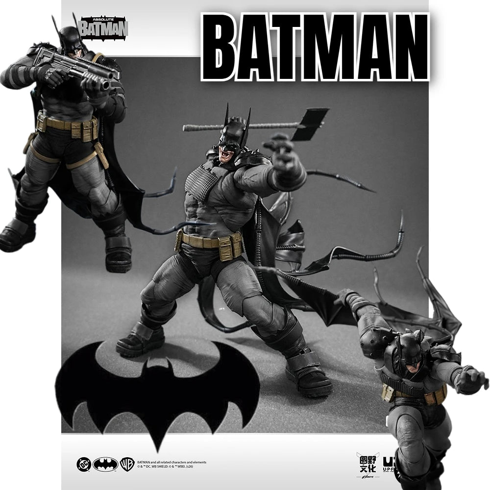 Figura de acción articulada de Batman Absolute Bruce Wayne escala 1/12, modelo coleccionable de superhéroe articulado Lpzz U-P-Finegures