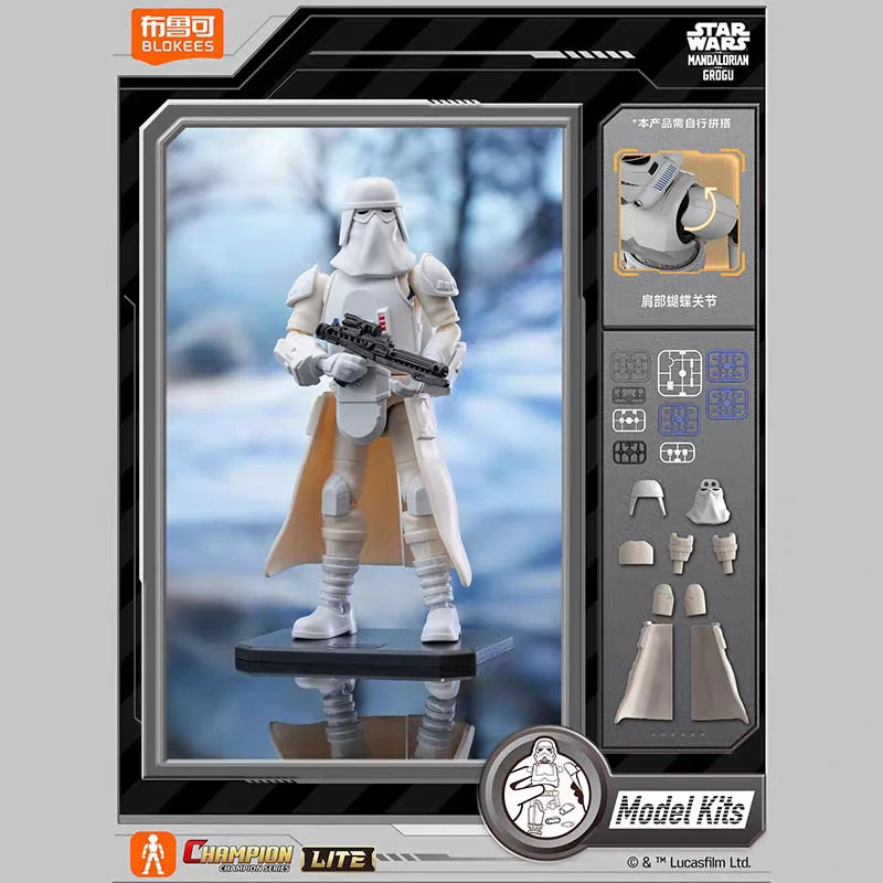Nuevas Figuras de Acción Blokees Star Wars CHAMPION CLASS: Mandalorian, Grogu Lite, Mecha Din Djarin, Grogu, Bo Katan Kryze, Juguete Coleccionable de Regalo