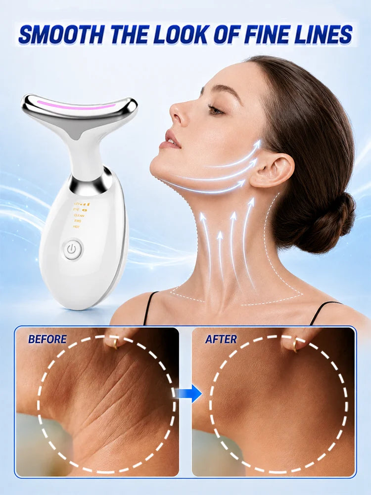 Removedor de Arrugas para Rostro y Cuello, Máquina de Lifting Facial y de Cuello, Dispositivo de Belleza para el Cuello, Máquina de Tensado de Piel