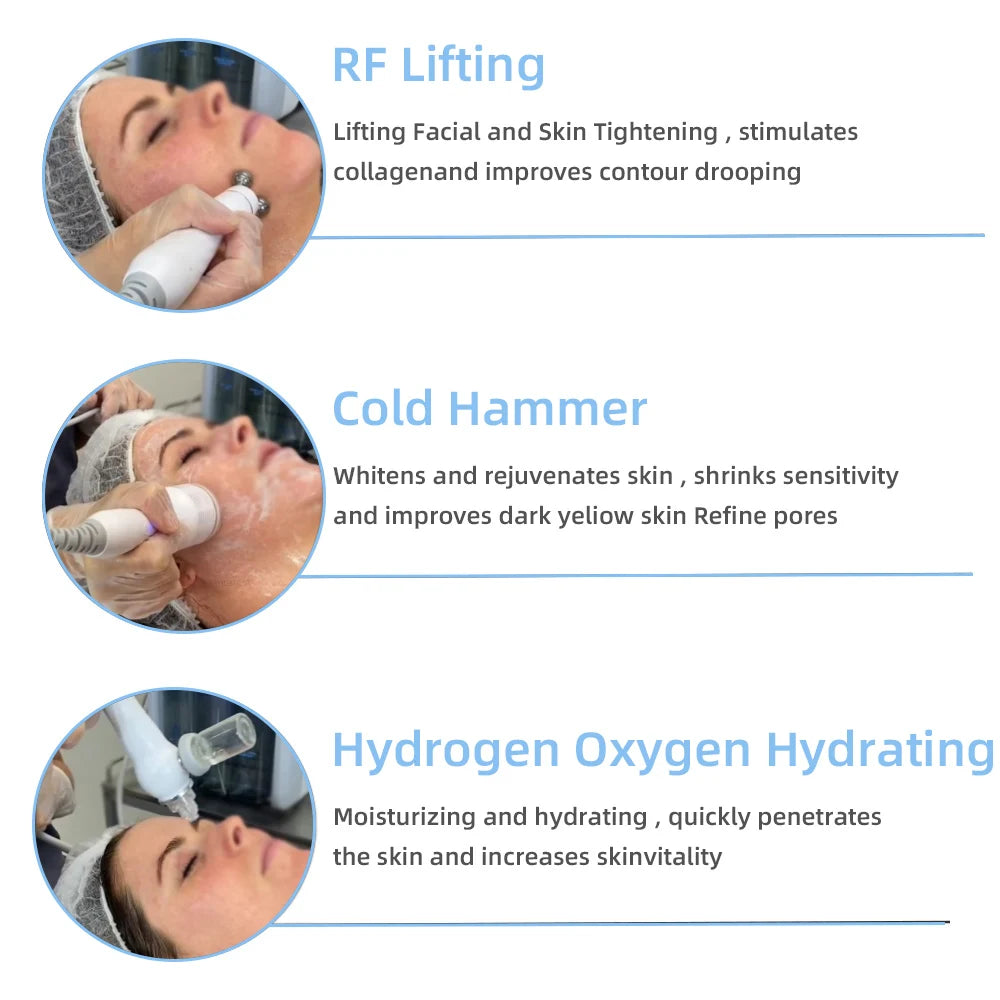 H2O2 agua oxígeno Jet Peel Hydro máquina de belleza limpieza de la piel pequeña burbuja máquina Facial antienvejecimiento eliminación de la piel muerta