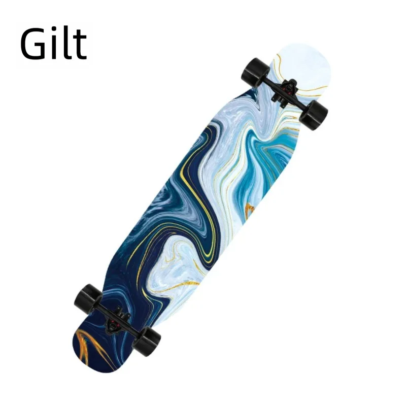 Longboard de Danza Freestyle de 42 Pulgadas con Doble Kick, Skateboard Completo, Cruiser Urbano para Principiantes, Adultos, Hombres y Mujeres