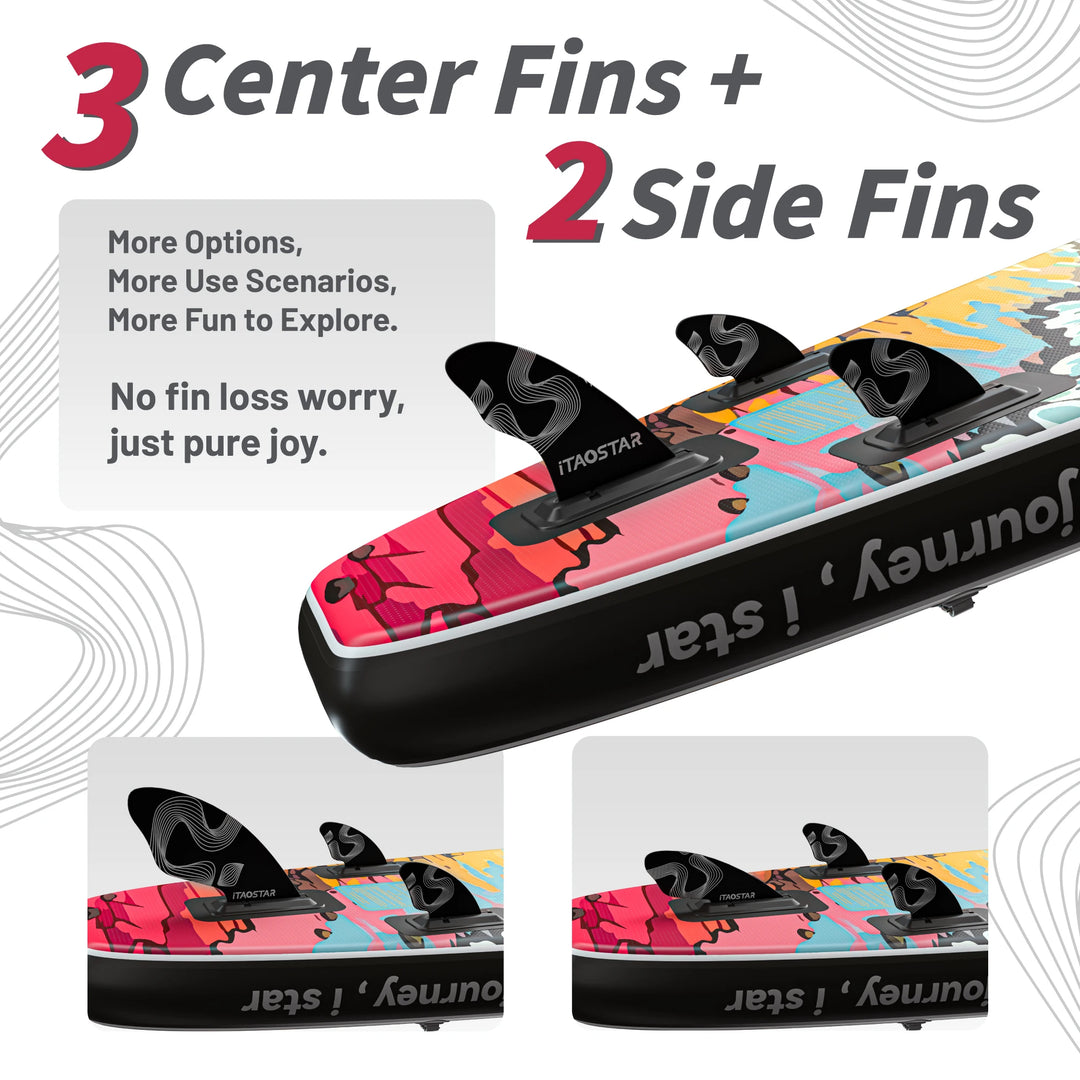 iTAOSTAR N02E Tabla de Paddle Surf Inflable para Deportes Acuáticos, Tabla SUP para Surfear al Aire Libre - Tabla de Surf Ligera y Portátil