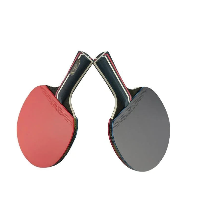 Raqueta de Tenis de Mesa HuIESon Oficial de 3/5 Estrellas, Raqueta Profesional de Entrenamiento de Carbono para Tenis de Mesa