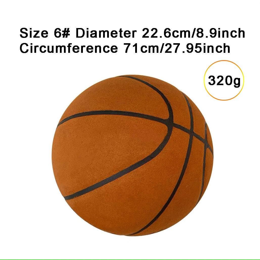 Baloncesto silencioso Talla 7 # (29.5")6 # /5 #   Dribbling interior acanalado espuma sin aire baloncesto silencioso entrenamiento de goteo pelota silenciosa regalo