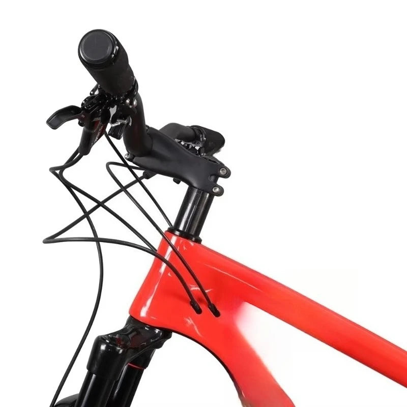 Bicicleta de montaña de fibra de carbono ultraligera, con suspensión y cambios, de 24, 26, 27.5 y 29 pulgadas para adultos