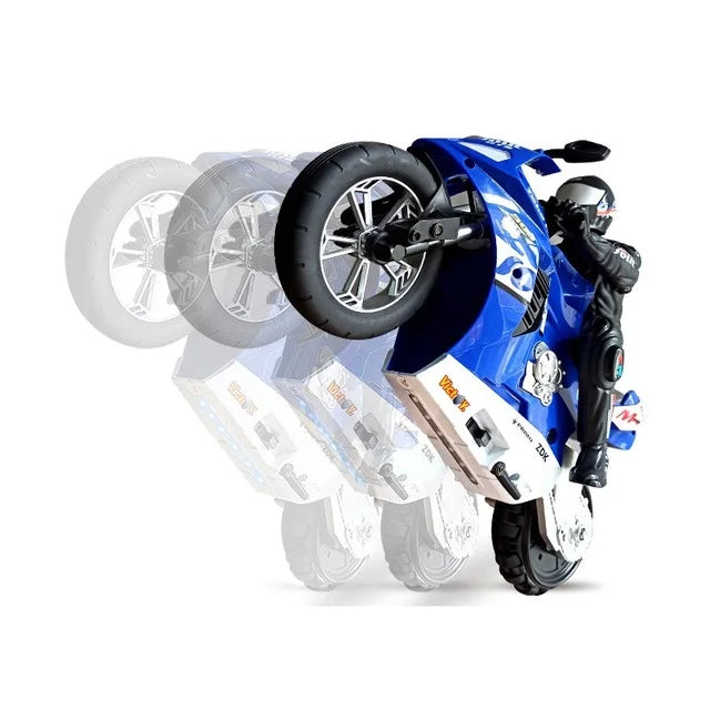 RC stunt motorcycl 3D Rotation Flips 2.4G Remote Control stunt motorbike High Speed Racing drift Car Shockproof Auto Balance Toy