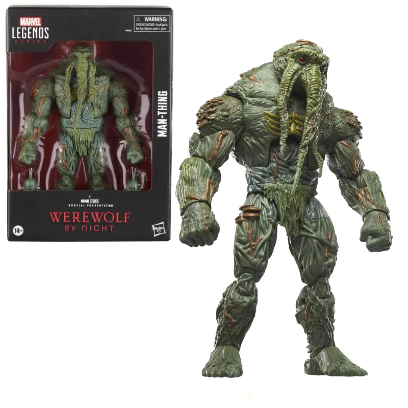 En Stock, Figuras de Acción de la Serie Marvel Legends de Hasbro, Werewolf By Night, Man-Thing, Juguetes de Anime y Películas, Regalos y Pasatiempos