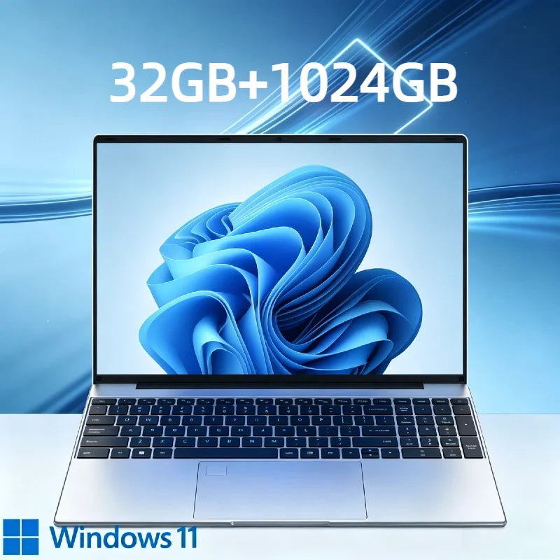 Portátil para Juegos y Negocios de 15.6 Pulgadas, Intel Core i9 10980HK, 32GB RAM, 2TB SSD, Windows 11 Pro, Teclado Retroiluminado, Desbloqueo por Huella Dactilar