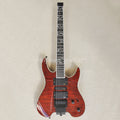 Guitarra Eléctrica Flyoung de 6 Cuerdas, Roja, sin Cabezal, con Incrustaciones de Abulón, Diapasón de Palisandro, 24 Trastes