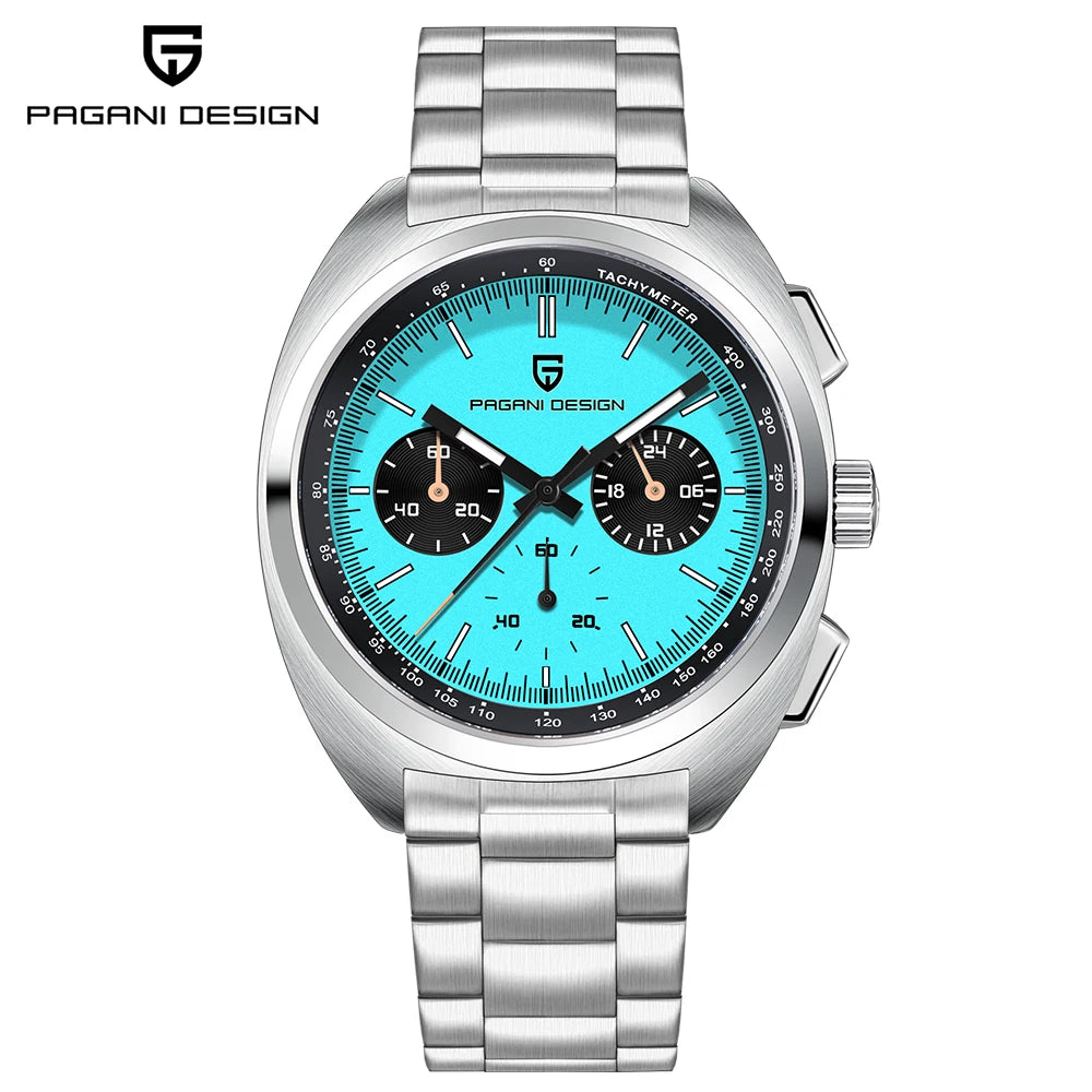 PAGANI DESIGN 2026 New Men's Watches Luxury Quartz Wrist Watch For Men Sapphire Speed Chronograph Retro Dial Clock Reloj Hombre