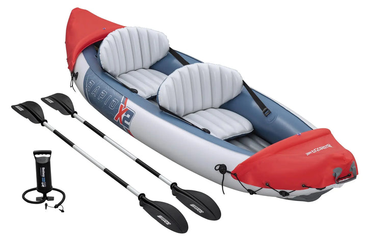 Kayak Individual y Doble, Bote Inflable de Goma, Bote de Pesca, Canoa