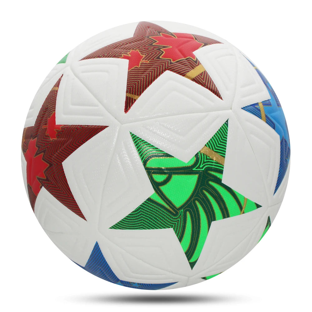 Nuevo balón de fútbol tamaño oficial 5 Material de PU hierba de alta calidad juego de partido de equipo al aire libre entrenamiento de fútbol fútbol sin costuras topu