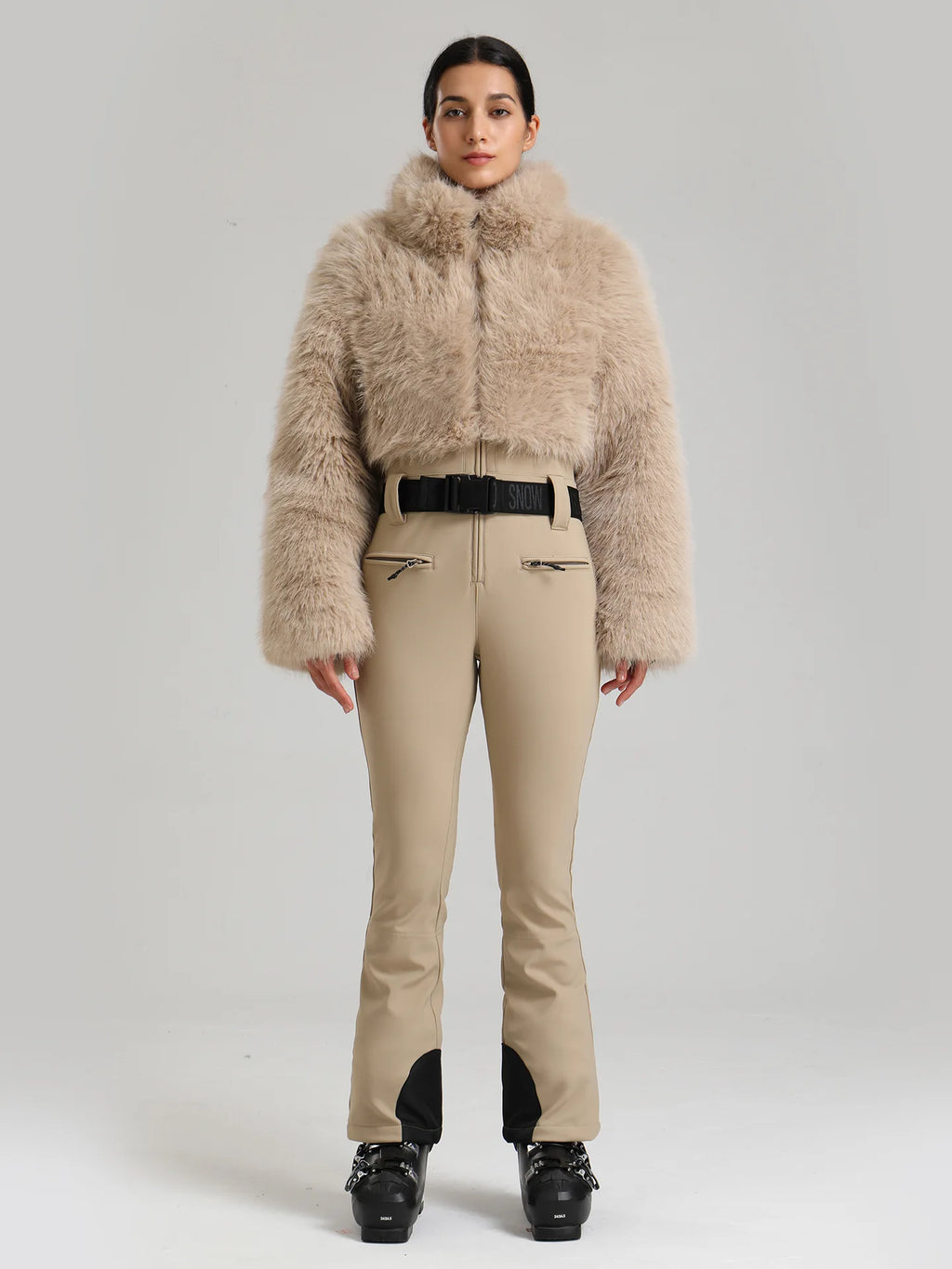 GSOU Snow Traje de esquí de una pieza para mujer, mono de snowboard, resistente al viento, muy cálido, ropa deportiva al aire libre, ropa de invierno, nuevo