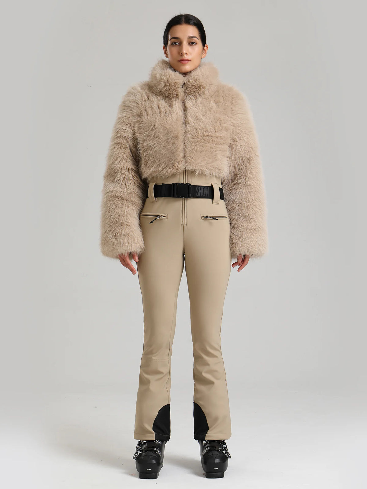 GSOU Snow Traje de esquí de una pieza para mujer, mono de snowboard, resistente al viento, muy cálido, ropa deportiva al aire libre, ropa de invierno, nuevo