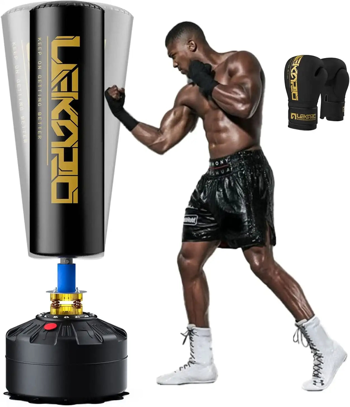 Poste de boxeo de pie con guantes, saco de arena para entrenamiento de lucha en casa, bolsa de boxeo con ventosa, regalo de vacaciones para hombres deportivos