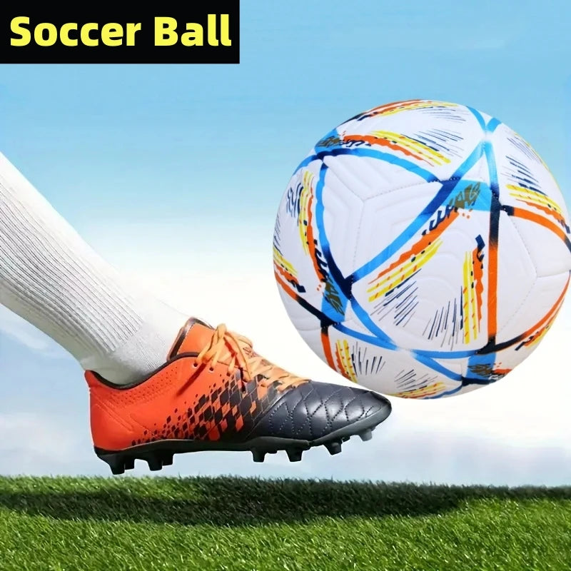 Balones de fútbol tamaño oficial 5 Material de PU entrenamiento de partido sin costuras equipo de portería de fútbol entrenamiento funcional profesional al aire libre