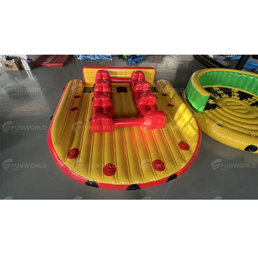Sofá remolcable de flotador de agua inflable de grado comercial para barcos, esquís a reacción, súper sofá para tubo remolcable
