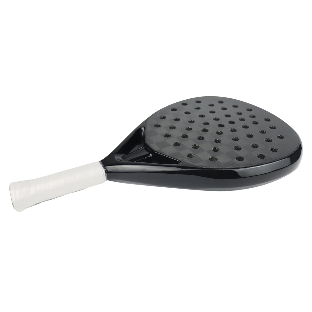Raqueta de tenis profesional de fibra de carbono 3K/12K para hombres, superficie rugosa con núcleo de espuma viscoelástica suave Eva para entrenamiento