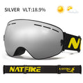 Gafas de esquí para deportes al aire libre, protección UV400, máscara de esquí para hombre y mujer, antiniebla, cara grande, gafas de nieve, gafas de esquí para Snowboard