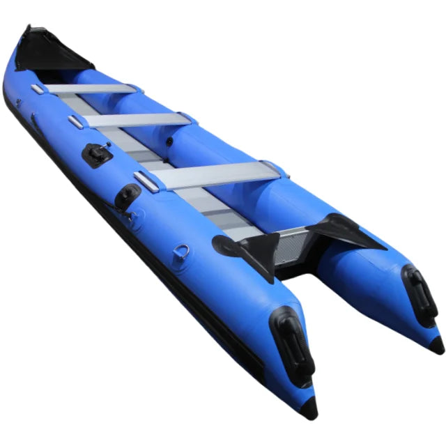 Canoa con Motor eléctrico de nuevo diseño, barco de esquí y Kayak, sentado en la parte superior para pescar y remo para aventuras al aire libre