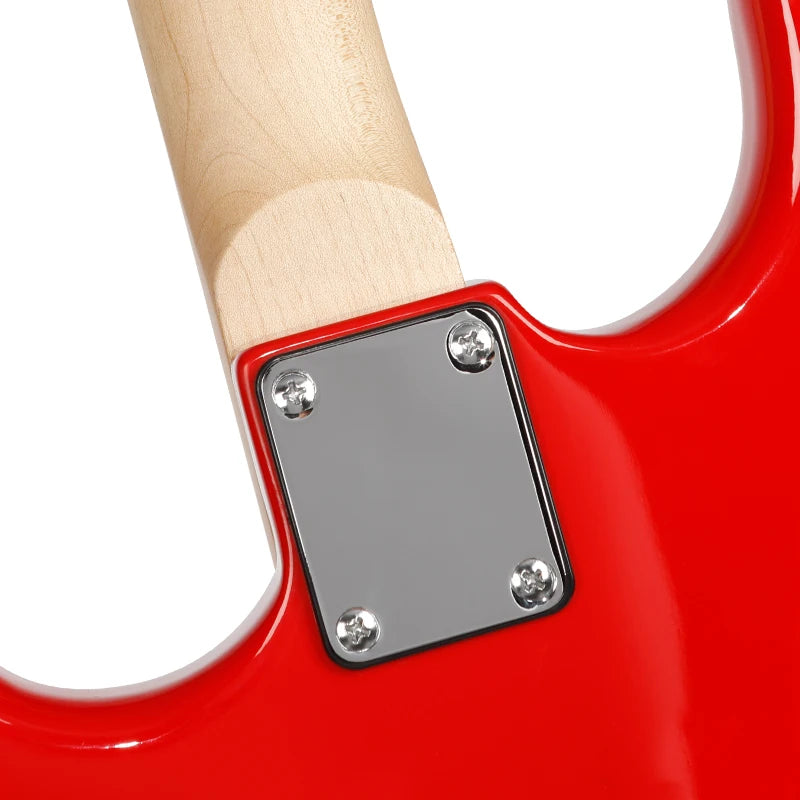 Guitarra Eléctrica MS-100 Estilo ST de 6 Cuerdas y 22 Trastes, Cuerpo de Madera de Álamo, Diapasón de Arce Canadiense, Instrumento Musical Profesional
