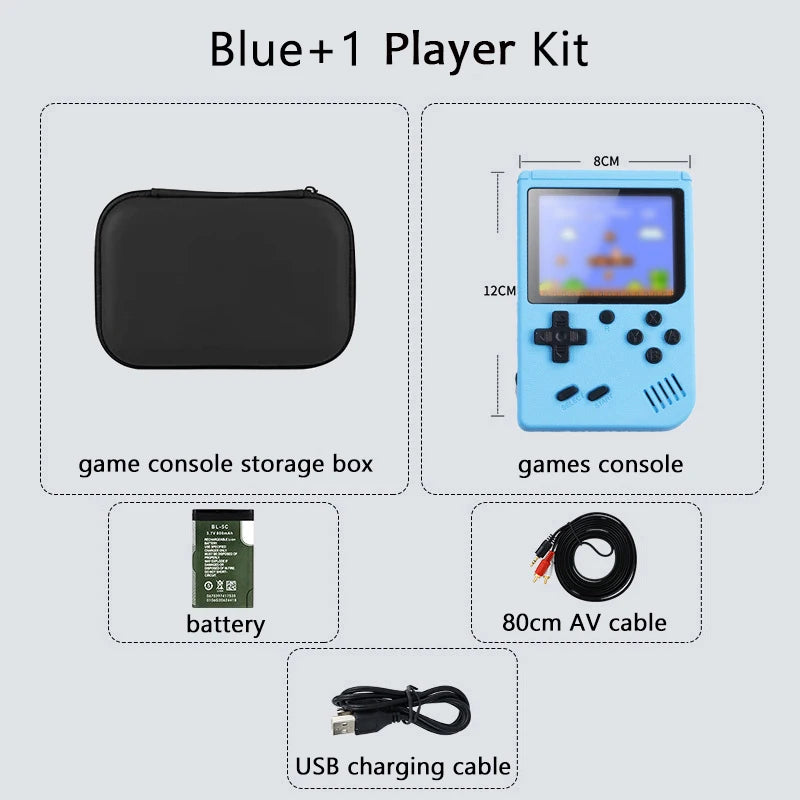 Consola de juegos retro arcade de 5 pulgadas con más de 500 juegos integrados, emulador de Game Boy, consola de videojuegos portátil para TV