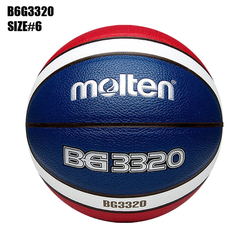 Balones de Baloncesto Originales Molten 2027, Tamaño 7/6/5, Material PU, para Juegos en Interiores y Exteriores, Entrenamiento, Hombres y Mujeres, Baloncesto