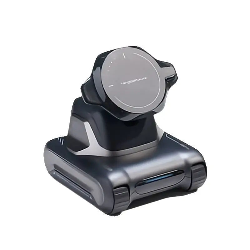 Robot inteligente Looi negro, cabeza redonda con tapa superior y base