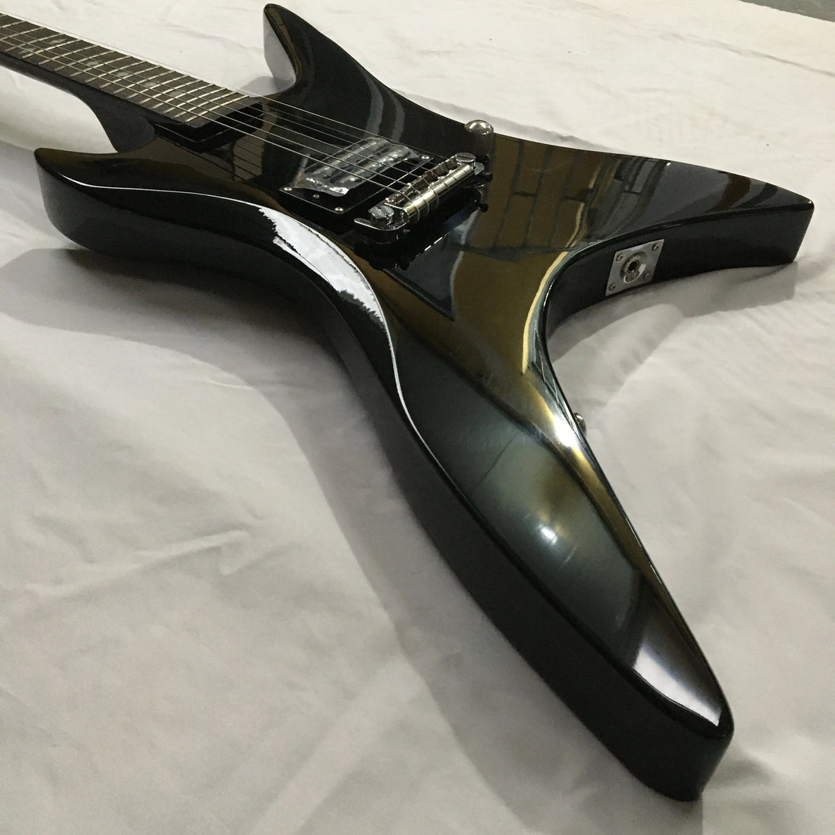 Guitarra eléctrica modelo BC, herrajes cromados, puente fijo, diapasón de palisandro, envío rápido