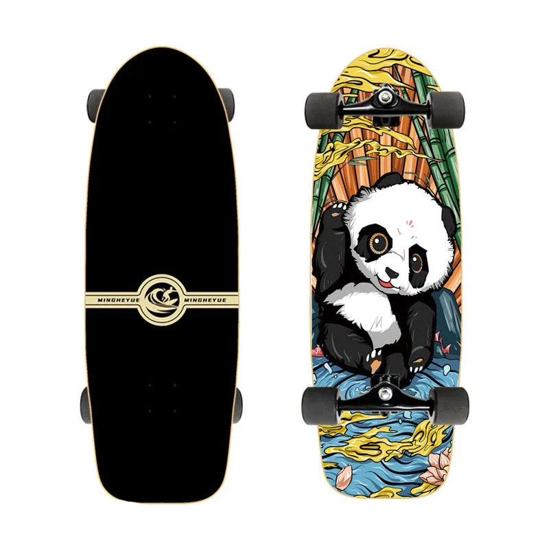 Tabla de Surfskate para Carving en Tierra, Longboard Deportivo, Skateboard Completo para Pumping, Tabla de Arce, Eje CX4, 76cm