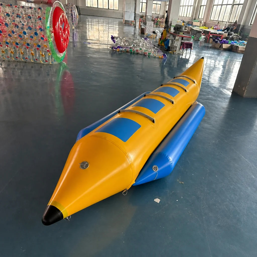 Bote de Nieve Inflable Resistente 2027 para 3-5 Personas, Trineo de Esquí de PVC Duradero, Trineo Acuático Gigante de Invierno para Exteriores