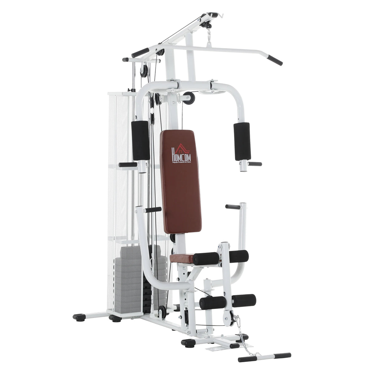 Estación de Fitness Multifunción Kraftstation: Equipo de Entrenamiento de Fuerza con Barra de Ejercicios y Barra de Mariposa