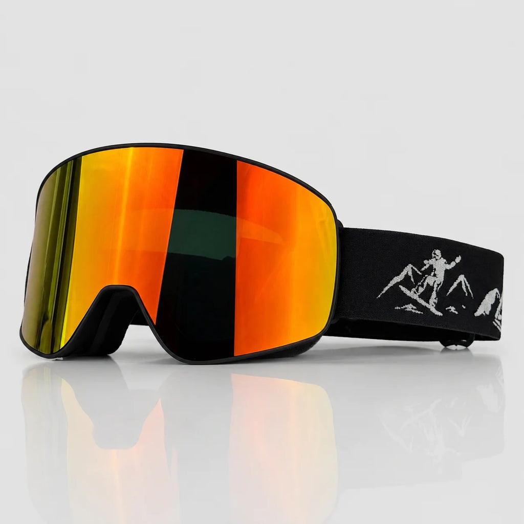 Gafas de Esquí de Doble Capa Antivaho UV400, Gafas de Snowboard, Gafas de Moto de Nieve, Lentes para Deportes al Aire Libre, Esquí