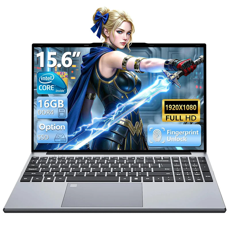 Computadora portátil para juegos de 15,6 pulgadas, Intel Core i9-9900 i3-6100U, Windows 11, 16 GB de RAM, 1 TB SSD, Notebook de oficina, PC Gamer con retroiluminación