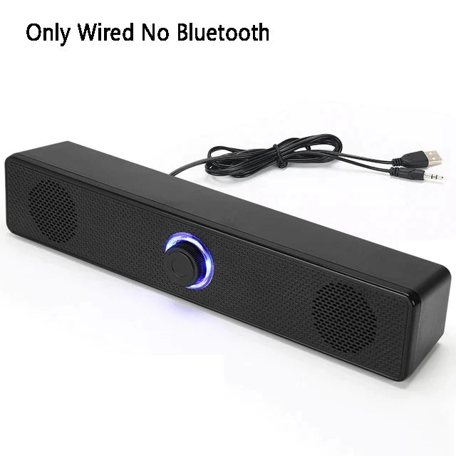 Barra De sonido ordenador PC TV portátil escritorio con cable inalámbrico Bluetooth altavoz caja De sonido Bar música portátil Caixa De Som sistema De Audio