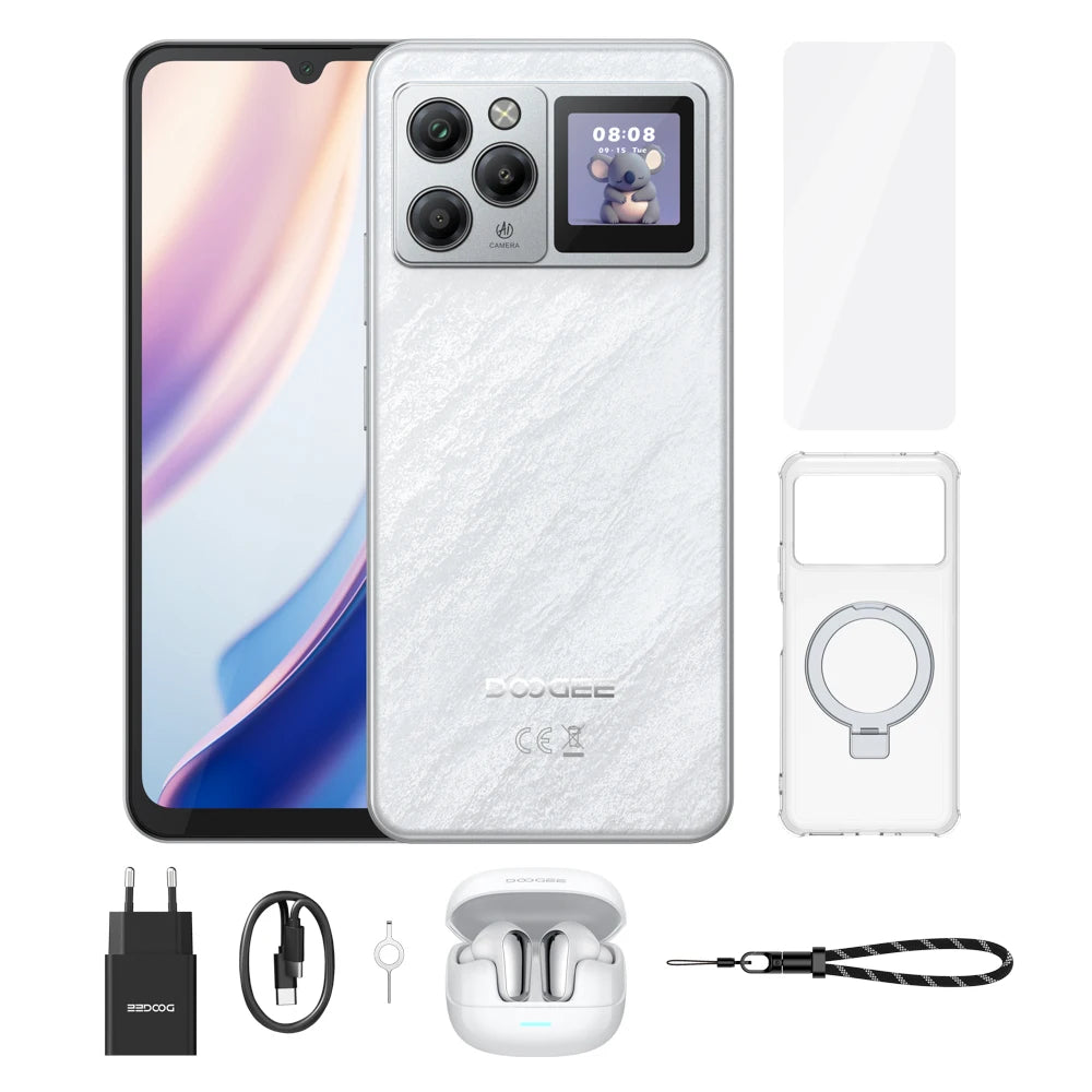 Smartphone DOOGEE M30 Pro Android 16 64GB+256GB IP68 Pantalla trasera 6.88” Pantalla 120Hz Batería 8000mAh Cámara de 64MP Teléfono móvil