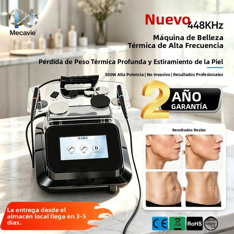 Sistema INDIBA de Rejuvenecimiento Facial 448K, Cavitación Tecar, Cuidado Corporal y de la Salud, Máquina RF Adelgazante, Uso Doméstico, Lámpara de Alivio