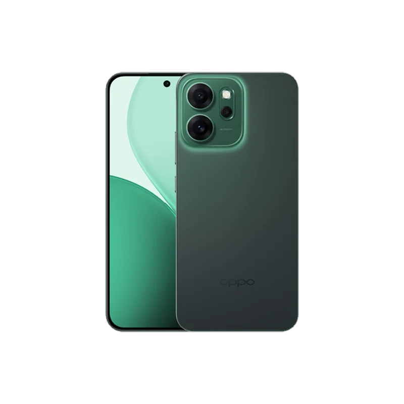 Smartphone - OPPO Reno14 F 5G, 8GB+256GB verde, versión europea, pantalla AMOLED de 6,57" 120Hz, Snapdragon 6 Gen 1, 6000mAh, cámara de 50MP, eSIM, Wi-Fi 5, NFC, GPS, GLONASS, Bluetooth 5.1