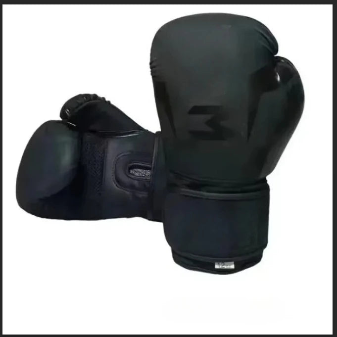 Guantes de boxeo transpirables y resistentes al desgaste de cuero PU de alta calidad para entrenamiento Sanda, guantes de combate protectores gruesos
