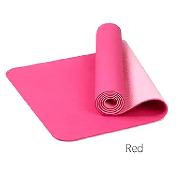 Esteras de Yoga antideslizantes de TPE, insípidas, marca, Pilates, gimnasio, almohadillas de ejercicio, bolsa gratis, estera de goma natural para Fitness, Yoga con transporte