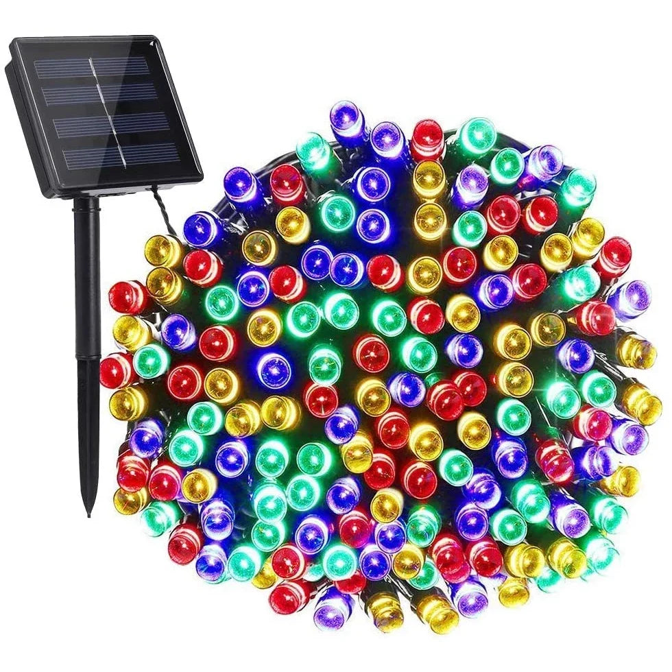 Solar Outdoor Lights Waterproof Solar String Lights 8 Modes Solar Twinkle Fair Lights for Christmas Garden Holiday Wedding Decor