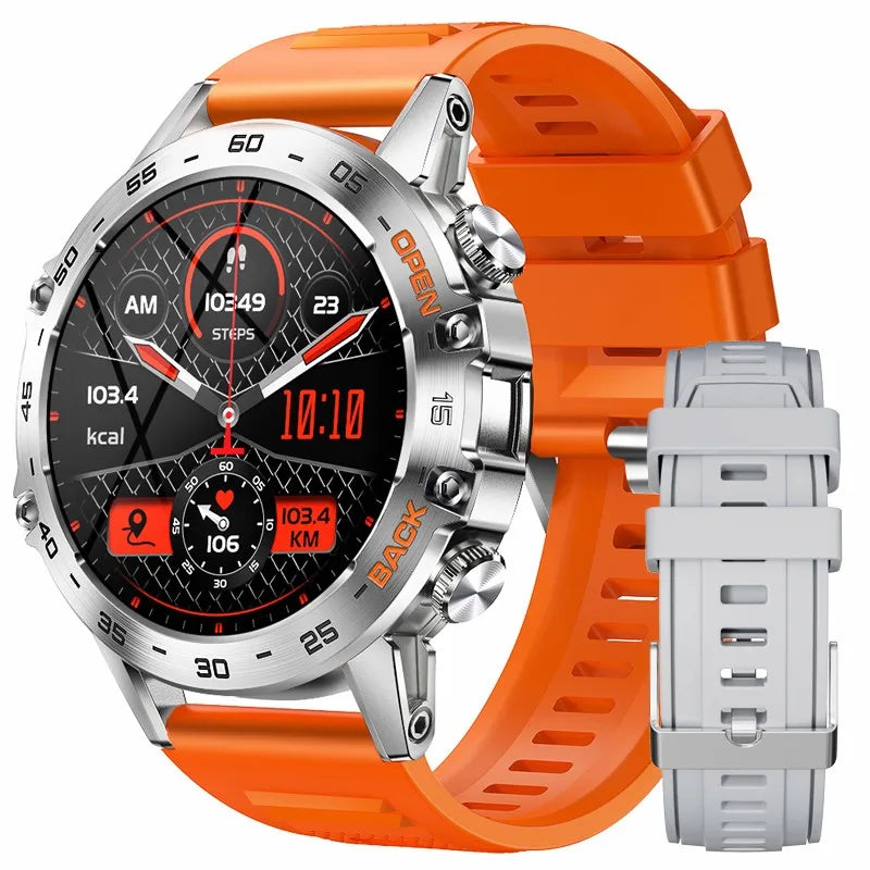 Reloj inteligente LIGE de 1.39", con llamadas Bluetooth, para deportes al aire libre, monitor de frecuencia cardíaca y salud, compatible con teléfonos Android e iOS