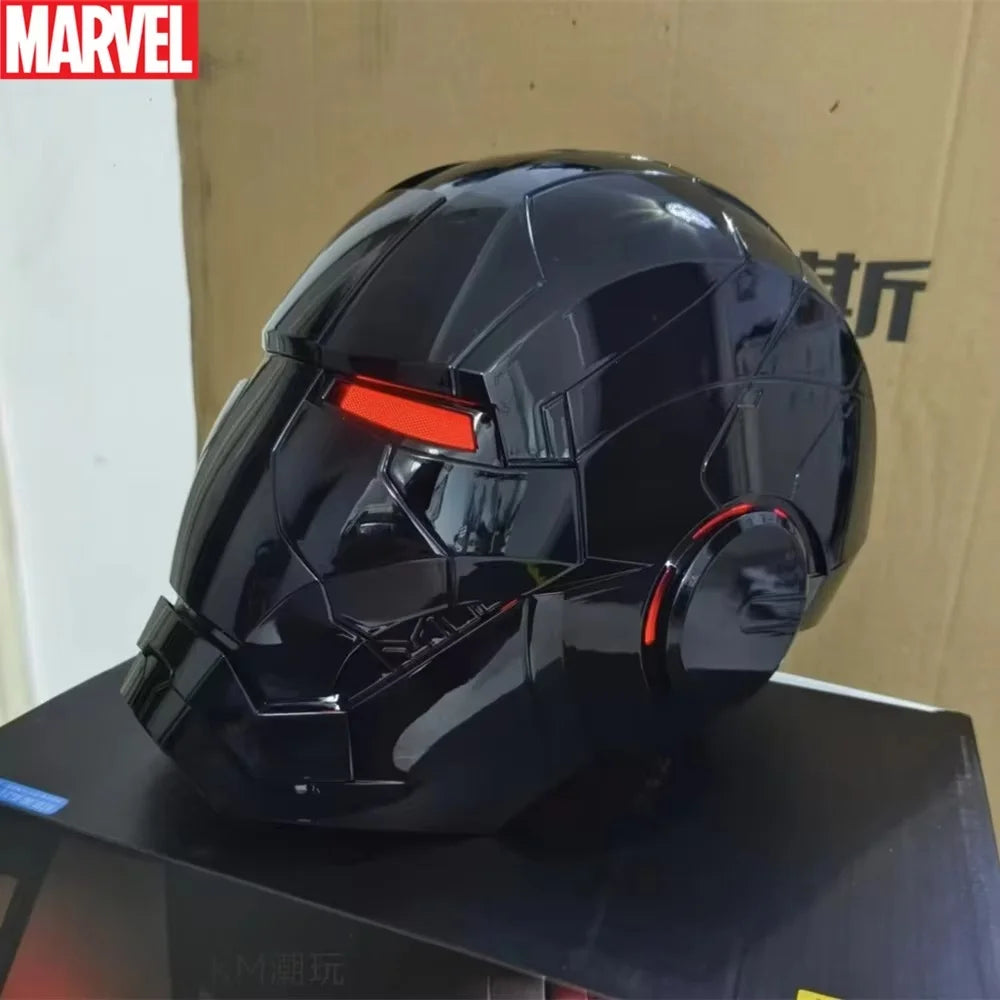 Casco Mecha Iron Man Mk17 Mk5 Pro Max con Control Remoto por Voz, Accesorio de Cosplay para Niños, Decoración Navideña, Regalo de Cumpleaños