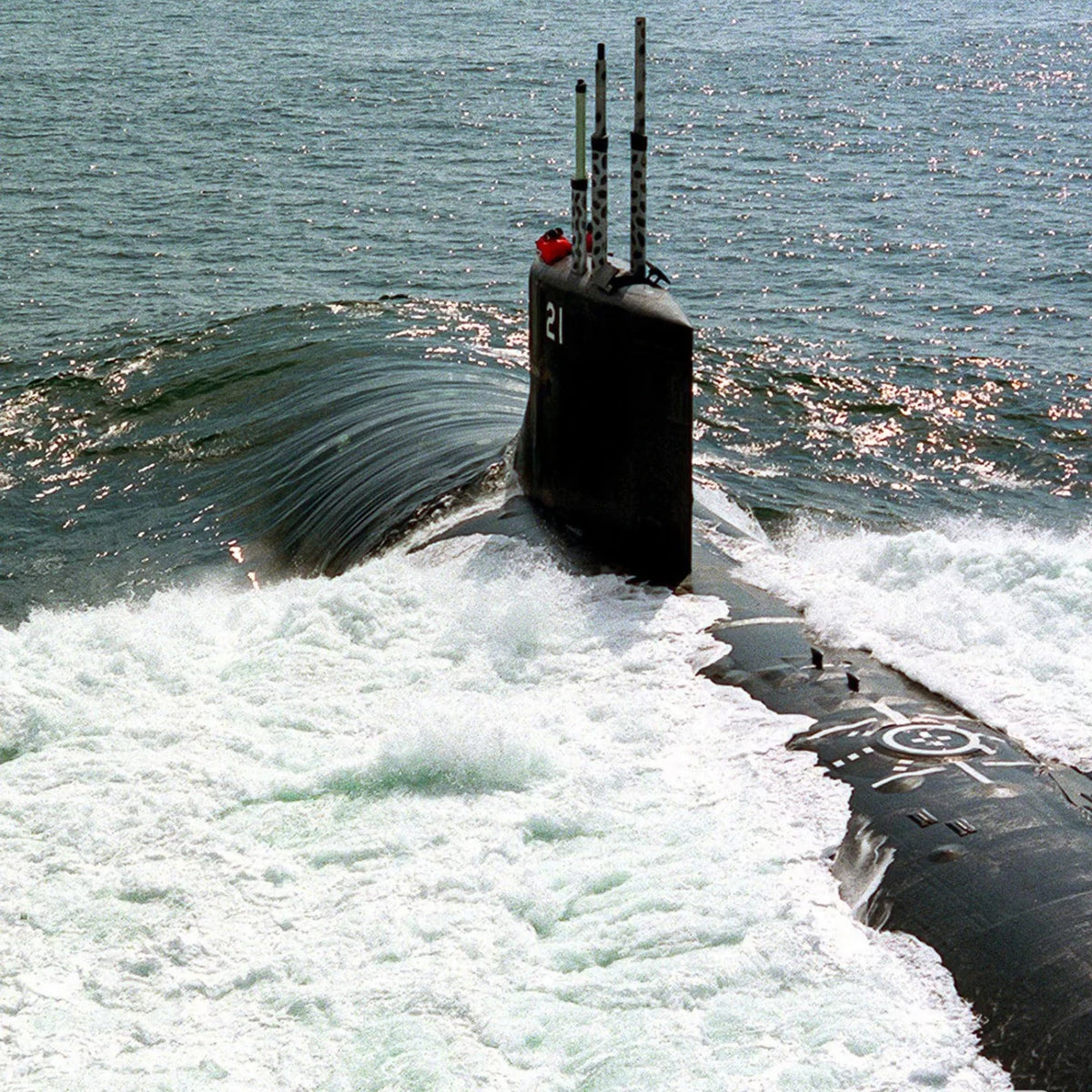 Submarino teledirigido clase Seawolf RC 1/120 de 116 cm con función de lanzamiento, modelo de barco de guerra, juguete, RTR
